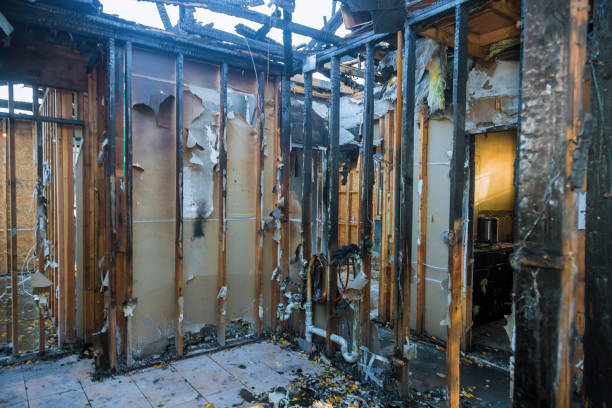 Professional Fire Damage Restoration technician working in Warminster, PA